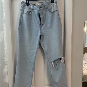 Abercrombie & Fitch Light Blue Straight Leg Jeans